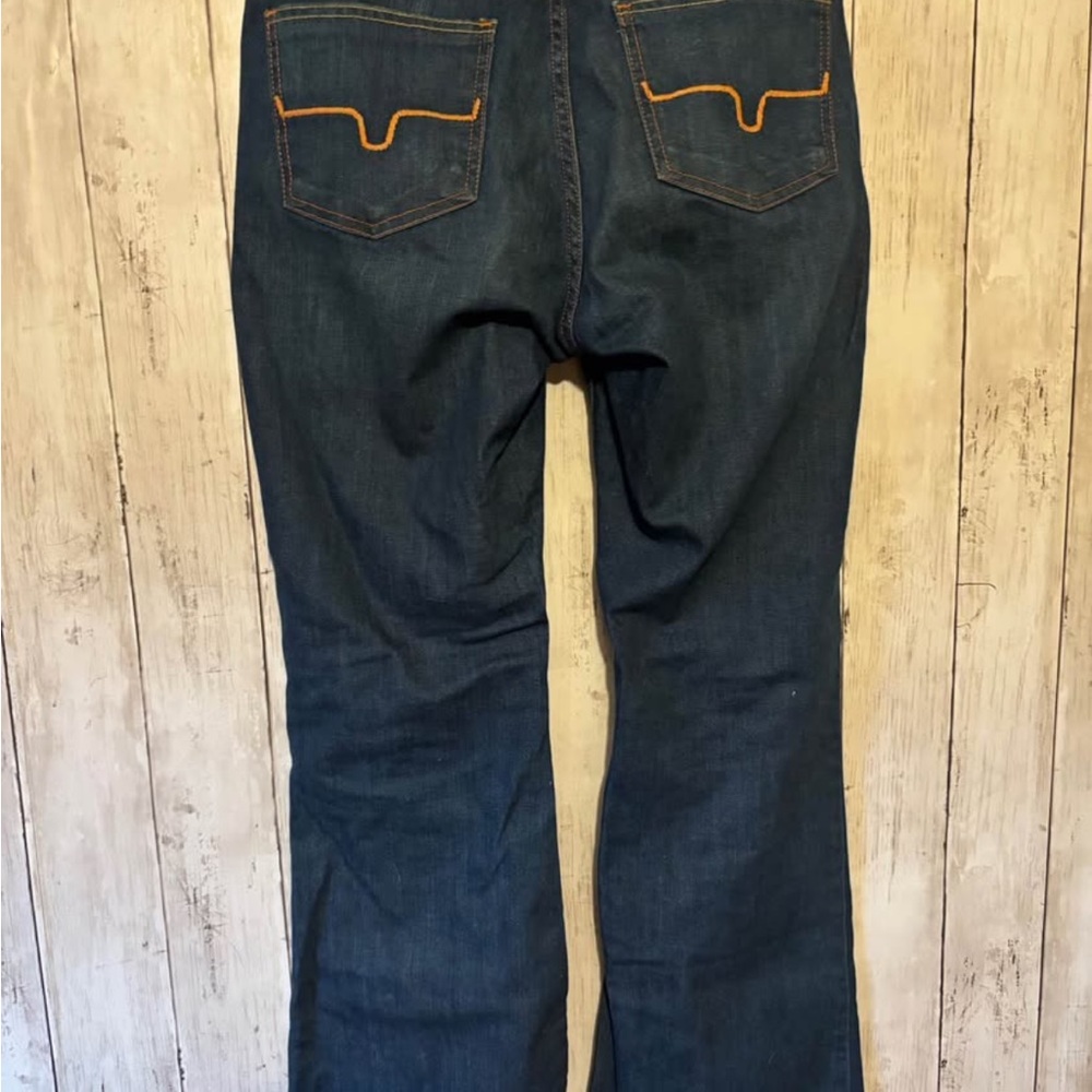 Kimes Ranch Dark Blue Jeans with Orange Stitching